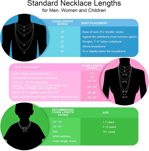 Vista 6 de SANNYRA Figaro Chain for Men, Mens Chains Necklaces, Stainless Steel 2-8.5mm 12-36inches 18K Gold Plated Silver Plated Necklace for Women Dorado