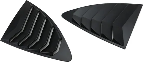 Vista 3 de iJDMTOY Ventana lateral trasera izquierda/derecha con acabado mate estilo carreras, ventanilla de aire/persiana compatible con Scion FR-S 2013-2016
