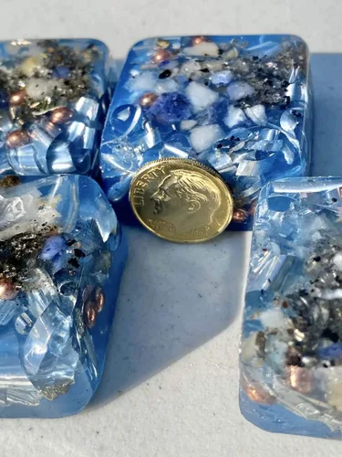 Vista 6 de 16 Mini Cube Tower Busters Azul Claro Orgone