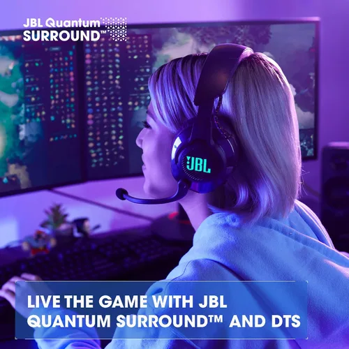 Vista 4 de JBL Quantum 610 Auriculares inalámbricos supraaurales para videojuegos