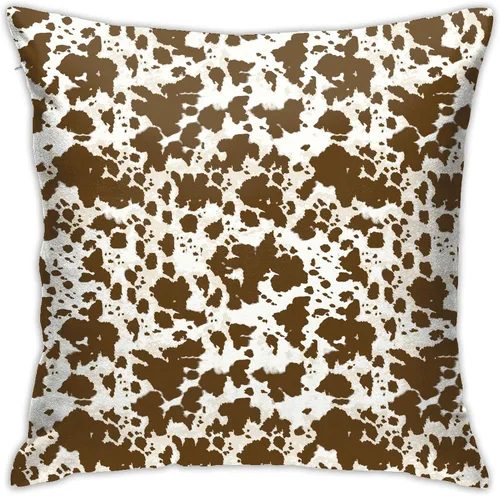 Vista 13 de Fundas de almohada con estampado de vaca y leche blanca y negra de 18 x 18 pulgadas, funda de almohada para dormitorio, sofá, funda de almohada