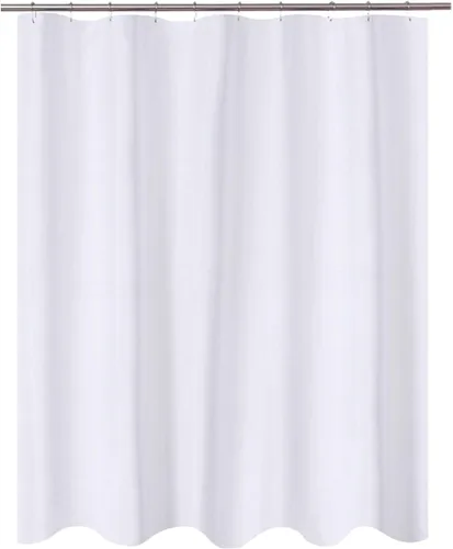 Vista 9 de N&Y Home Cortina o forro de tela para ducha, lavable a máquina, estrecho, negro, de 36 x 72 pulgadas Hotel Quality, Bottom Magnets, Washable