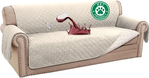Vista 59 de Turquoize Funda 100 % impermeable para sillón de ala, protector de sofá, triple antideslizante, protector de muebles para mascotas, niños, perros