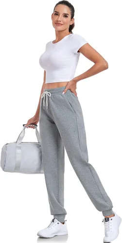 Vista 5 de Inno Pantalones deportivos con forro polar para mujer, de 28, 31, 34, 36 pulgadas, pantalones deportivos cálidos y térmicos