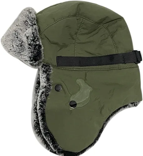 Vista 5 de Womens Eskimo Windproof Winter Trapper Trooper Hats Ushanka Russian Aviator Warm hat Ear Flaps