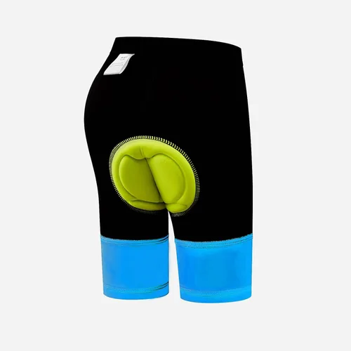 Vista 3 de KID1234 Pantalones de ciclismo para niños, pantalones cortos acolchados 3D, pantalones cortos de ciclismo para niñas, pantalones cortos negros