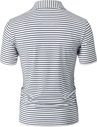 Vista 3 de H2H Polo - Camiseta casual ajustada, para hombre, de varios estilos y diseños