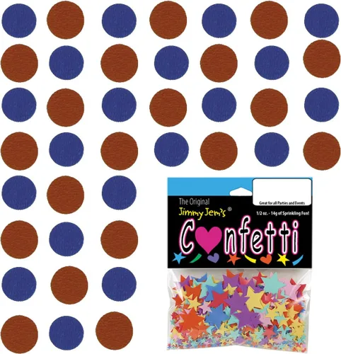 Vista 224 de Confetti Circle 1/4" Negro, Azul Marino Combo - 2 bolsas de media onza (1 oz) (8550/9971)