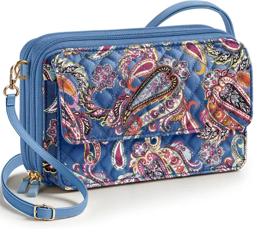 Vista 11 de Miss Adola Bolso cruzado acolchado de algodón para mujer Pájaro