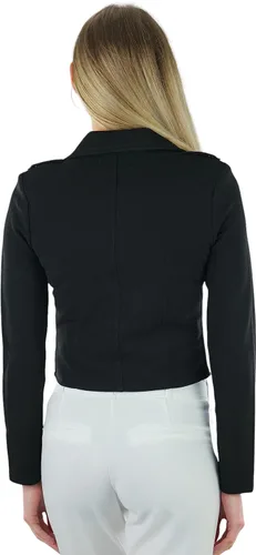 Vista 80 de ToBeInStyle Blazers de manga larga con cremallera y botones para mujer