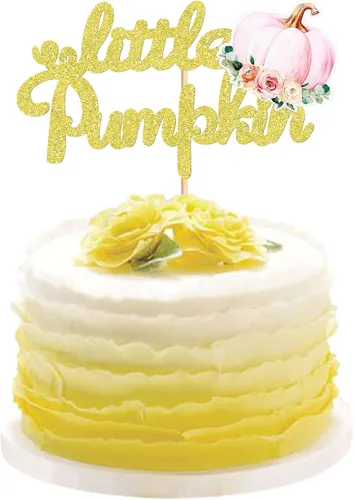Vista 23 de 24 adornos para cupcakes de calabaza con purpurina, decoraciones de baby shower, tema de cosecha de otoño, suministros para fiestas de cumpleaños