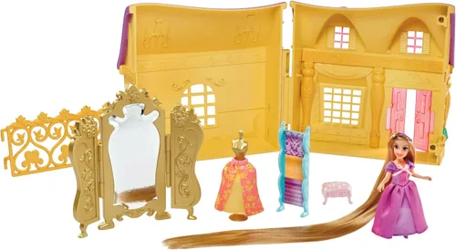Vista 2 de Mattel Disney Tangled con Rapunzel Doll and Dress Shop