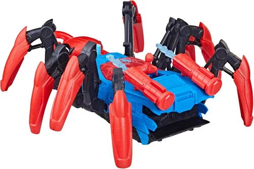 Vista 14 de Marvel Spider-Man Car Playset con función de explosión y figura de acción para niños a partir de 4 años