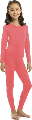 Vista 13 de ViCherub - Conjunto de ropa interior térmica para niñas con forro polar, calzoncillos largos, capa base, parte superior e inferior para invierno