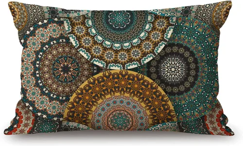 Vista 13 de Solekla Fundas de Cojines Decorativos de Granja para Exteriores para Sofá Cama Patrón de Perro Dachshund Weiner Funda de Almohada de Decoración