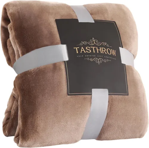 Vista 20 de TASTHROW - Manta decorativa de vellón de franela, grande, acogedora, ligera, gruesa, para todas las estaciones, adecuada para mujeres, hombres