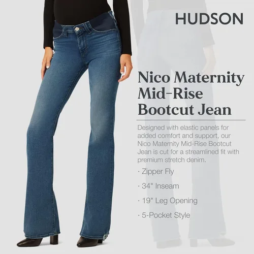 Vista 2 de HUDSON Nico Midrise Bootcut Maternity para mujer