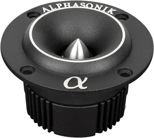 Vista 4 de Alphasonik 1 par de tweeters de bala VNT1 VENUM PRO Series para audio de coche 400 vatios máx. 100 vatios RMS bobina de voz de 1 pulgada, imán