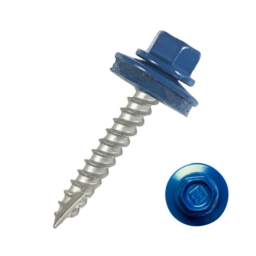 Vista 15 de EAGLE 1 Tornillos para Techos de Metal #10 - Tornillos Autorroscantes con Cabeza Hexagonal Pintada y Arandela de Goma EDPM para Metal a Madera