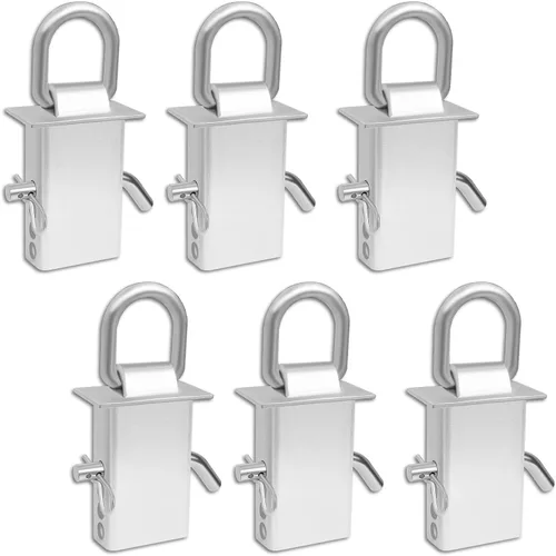Vista 9 de Bolsa de estaca para remolque con anillo en D de 16200 libras de alta resistencia ajustable y removible, bolsa de estaca con anillo en D
