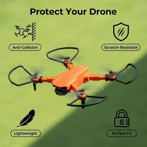 Vista 2 de 1 juego de protectores de hélice, kit de protección de hoja de marco de protección de hélice de dron, adecuado para HS100, E58, E88, G6, Q6, L900