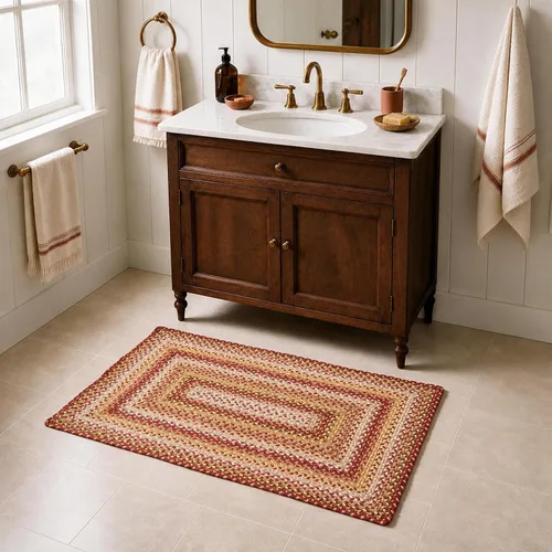Vista 71 de Homespice Alfombra ovalada trenzada de yute de hoja ámbar, ideal como Hoja de ámbar
