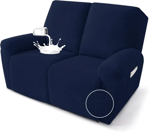 Vista 28 de MAXIJIN Fundas impermeables para sillas reclinables pequeñas de 3 piezas, fundas reclinables que se mantienen en su lugar, fundas reclinables Lazy