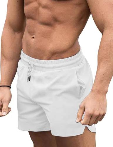 Vista 35 de COOFANDY Men's Swim Trunks Quick Dry Board Shorts Swimwear Bathing Suit Un negro