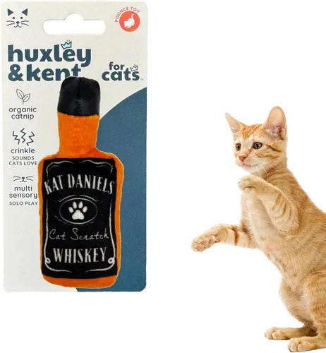 Vista 11 de Huxley & Kent Juguete de peluche para gatos, Toto's Pawdka, relleno de hierba gatera fuerte, juguete interactivo de felpa para gatitos y gatos