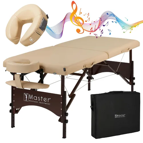 Vista 12 de Master Massage Argo - Mesa de masaje portátil de 28 pulgadas con extra Music Master Crescent redonda de alta fidelidad con sonido de alta fidelidad