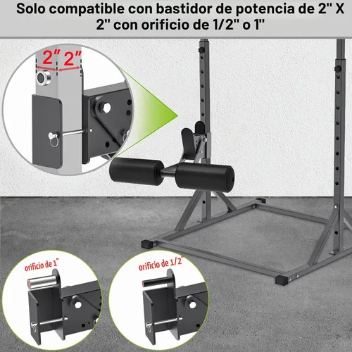 Vista 2 de Nordic Hamstring Curl Attachment for 2"x2" 3"x3" Power Racks