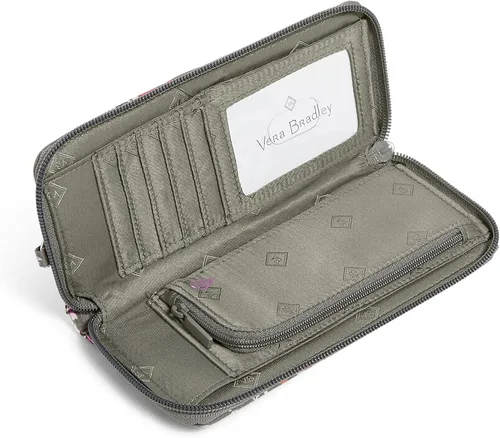 Vista 2 de Vera Bradley Womens Cotton Bifold Wallet with RFID Protection