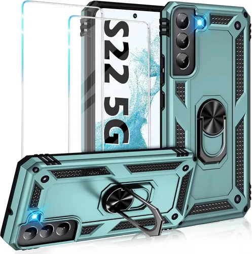 Vista 77 de Funda para Samsung Galaxy S21 5G resistente con protector de pantalla integrado, armadura dura, funda anticaída militar para Samsung S21 5G 6.2 2021