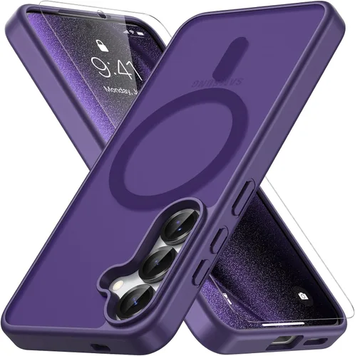 Vista 91 de Vansdon Funda para Samsung Galaxy S24 Plus, S25 Plus, S26 Plus, azul marino