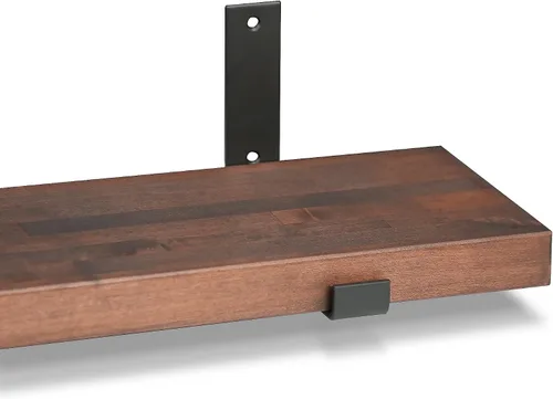 Vista 4 de CONSDAN Estante Flotante para Estante de Libros Montado en la Pared, Estantes Colgantes, Estante Flotante para Dormitorio, Baño, Sala de Estar