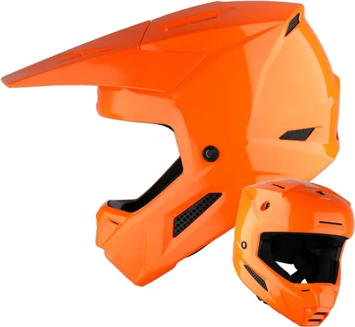 Vista 29 de 1Storm - Casco de motocross para jóvenes, ATV, BMX, MX, motocicleta todoterreno, kart, adolescente, blanco brillante Blanco brillante juvenil