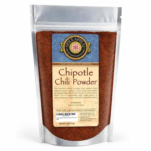 Vista 11 de Sazonador jerk jamaicano de Spice Appeal Smoky chipotle pepper spice for Mexican cooking, marinades, dry rubs, and authentic southwestern flavor