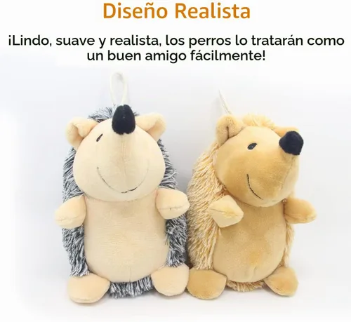 Vista 2 de CPYOSN Juguetes Chirriantes para Perros, Juguetes de Peluche Rellenos Crujientes Duraderos para Masticar para Perros, para la Dentición