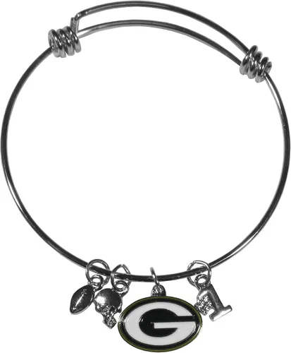 Vista 7 de Siskiyou NFL womens Charm Bangle Bracelet Color del