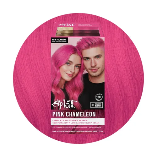 Vista 18 de Splat Kit completo de tinte para el cabello semipermanente de larga duración vegano y libre de crueldad Aqua Rush