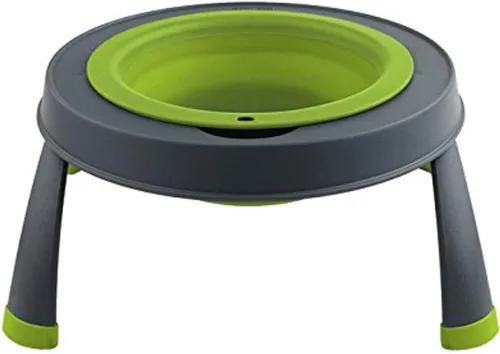 Vista 10 de Dexas Comedero elevado para mascotas, pequeño, capacidad de 1.5 tazas, azul, cuenco elevado para alimentos y agua para mascotas