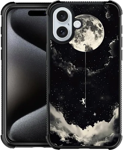 Vista 57 de CARLOCA Funda compatible con iPhone 15, increíble patrón de luz espacial nebulosa para niñas y niños, ultra protección, a prueba de golpes