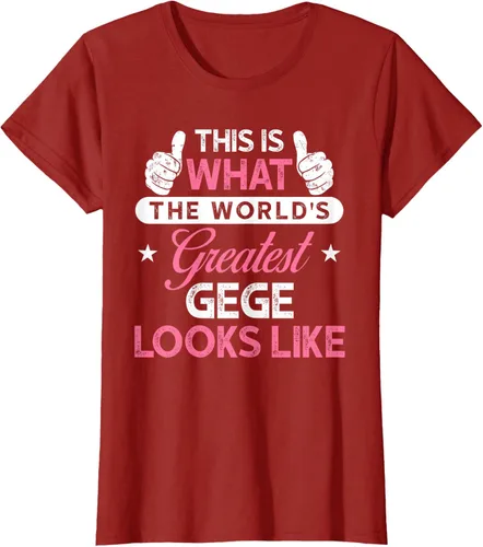 Vista 30 de Gege Gift: World's Greatest Gege T-Shirt, Negro