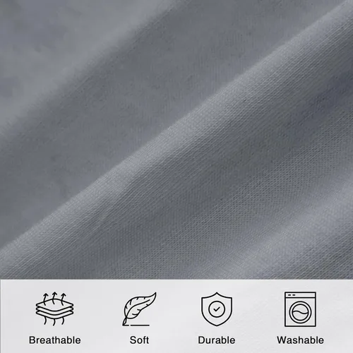 Vista 4 de Hitime Protector de colchón 100% impermeable tamaño individual, funda de colchón lavable a máquina, estilo ajustado con bolsillos profundos