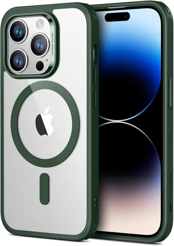 Vista 25 de ESR Funda para iPhone 14 Pro, compatible con MagSafe, protección de grado militar a prueba de golpes, resistente al amarillamiento, funda magnética