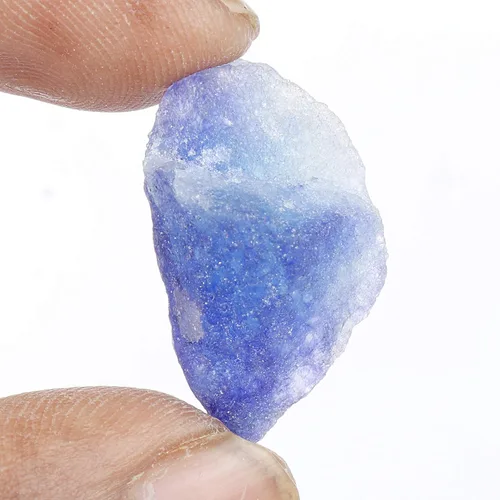 Vista 4 de GEMHUB Cristal curativo de zafiro azul crudo de 2250 quilates cristal de zafiro áspero piedra preciosa natural suelta FD-309 Gema azul