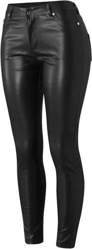 Vista 4 de Pantalones de entrenamiento para mujer leggings de fitness cintura alta pantalones ajustados con botones sólidos pantalones de yoga para hombre sexy