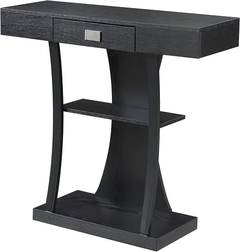 Vista 10 de Convenience Concepts Newport Harri - Mesa consola, madera de granero/negro Barnwood/Negro