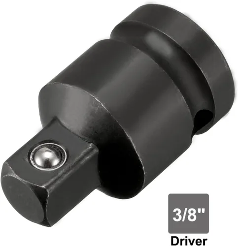 Vista 5 de uxcell Reductor de enchufe de impacto de 1/2" (hembra) x 3/8" (macho) para uso con llaves de impacto de aire, barras rompedoras, trinquetes, acero