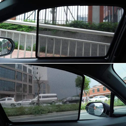 Vista 5 de Cartist Parasoles para ventana lateral de automóvil para Nissan Rogue 2014-2020 (no para Nissan Rogue Sport), parasoles para ventana, cubiertas